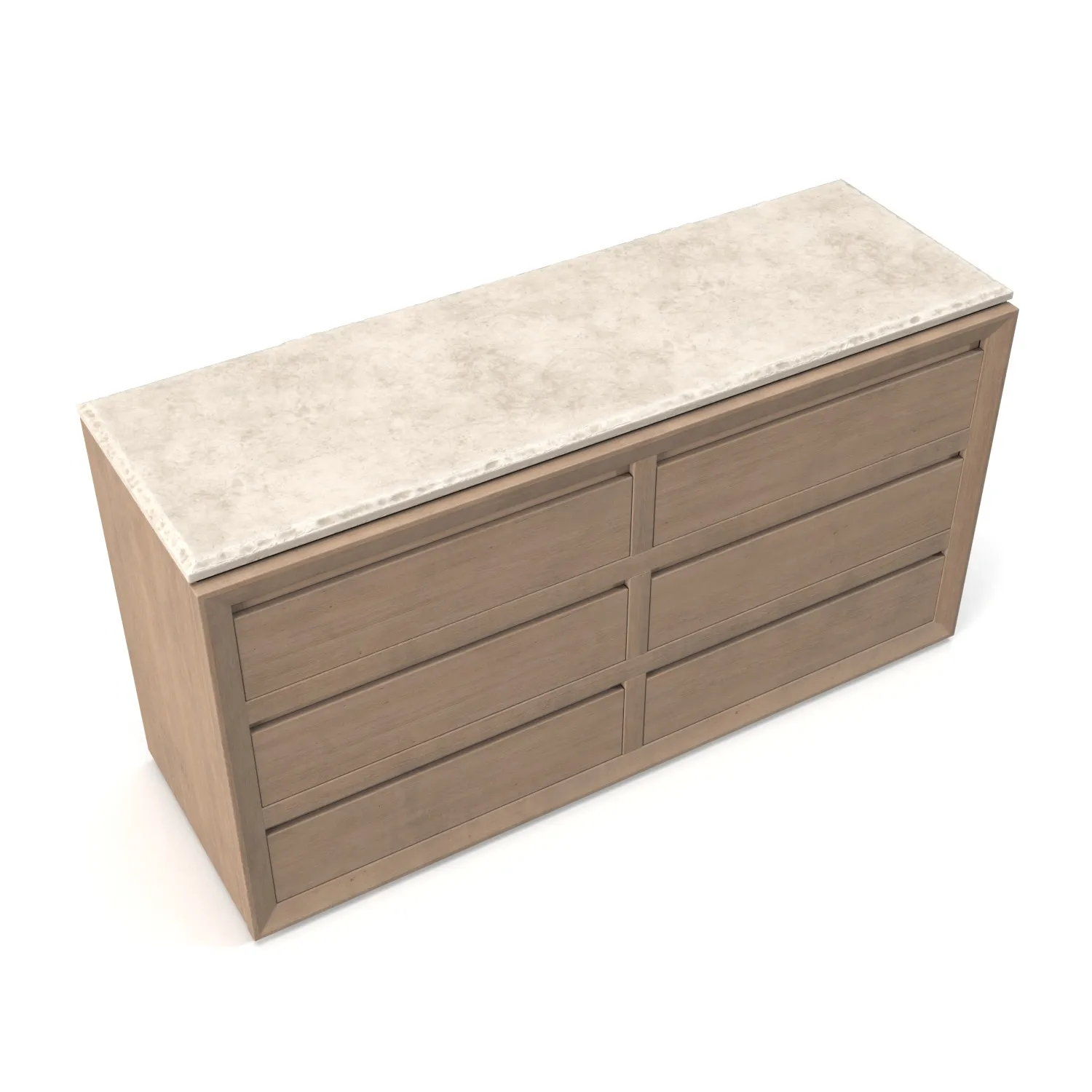 Sofita Marble Dresser PBR 3D Model_03